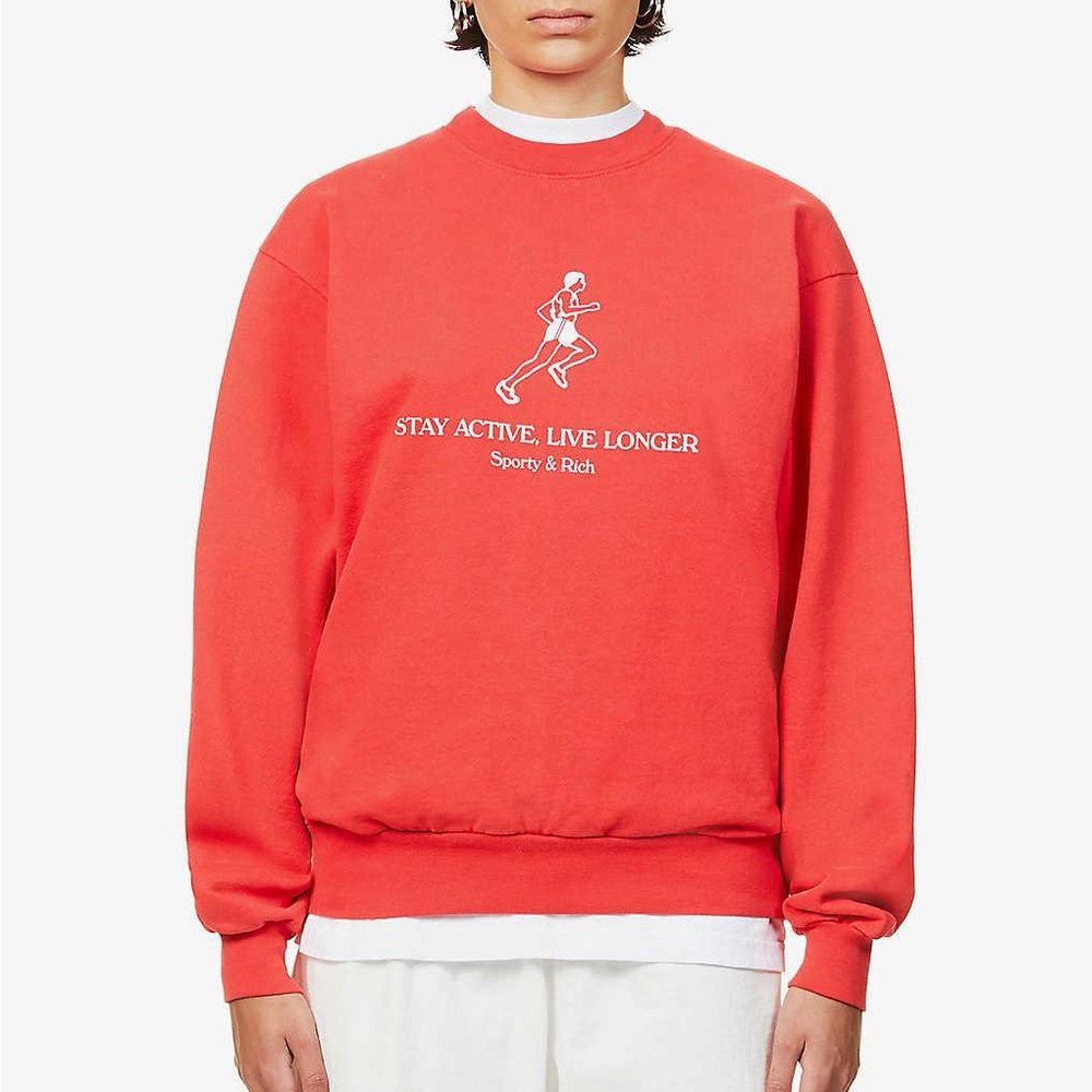 Sporty and Rich Live Longer sweatshirt CREAM
l